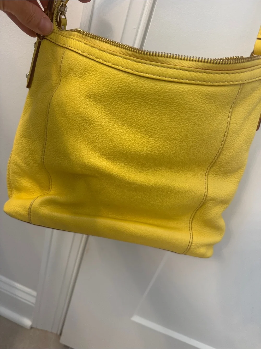 kate spade Yellow Leather Shoulder Hobo Bag